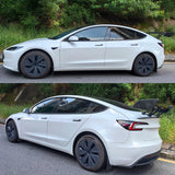 Universal JDM GT Style Carbon Fiber Print Trunk Spoiler ABS w/ Light