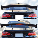 Universal JDM GT Style Carbon Fiber Print Trunk Spoiler ABS w/ Light
