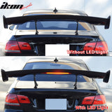 Universal JDM GT Style Carbon Fiber Print Trunk Spoiler ABS w/ Light