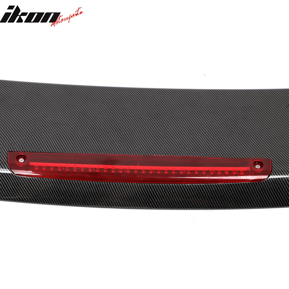 Universal JDM GT Style Carbon Fiber Print Trunk Spoiler ABS w/ Light