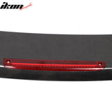 Universal JDM GT Style Carbon Fiber Print Trunk Spoiler ABS w/ Light