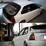 1996-2000 Honda Civic Hatchback Carbon Fiber Rear Roof Visor Spoiler