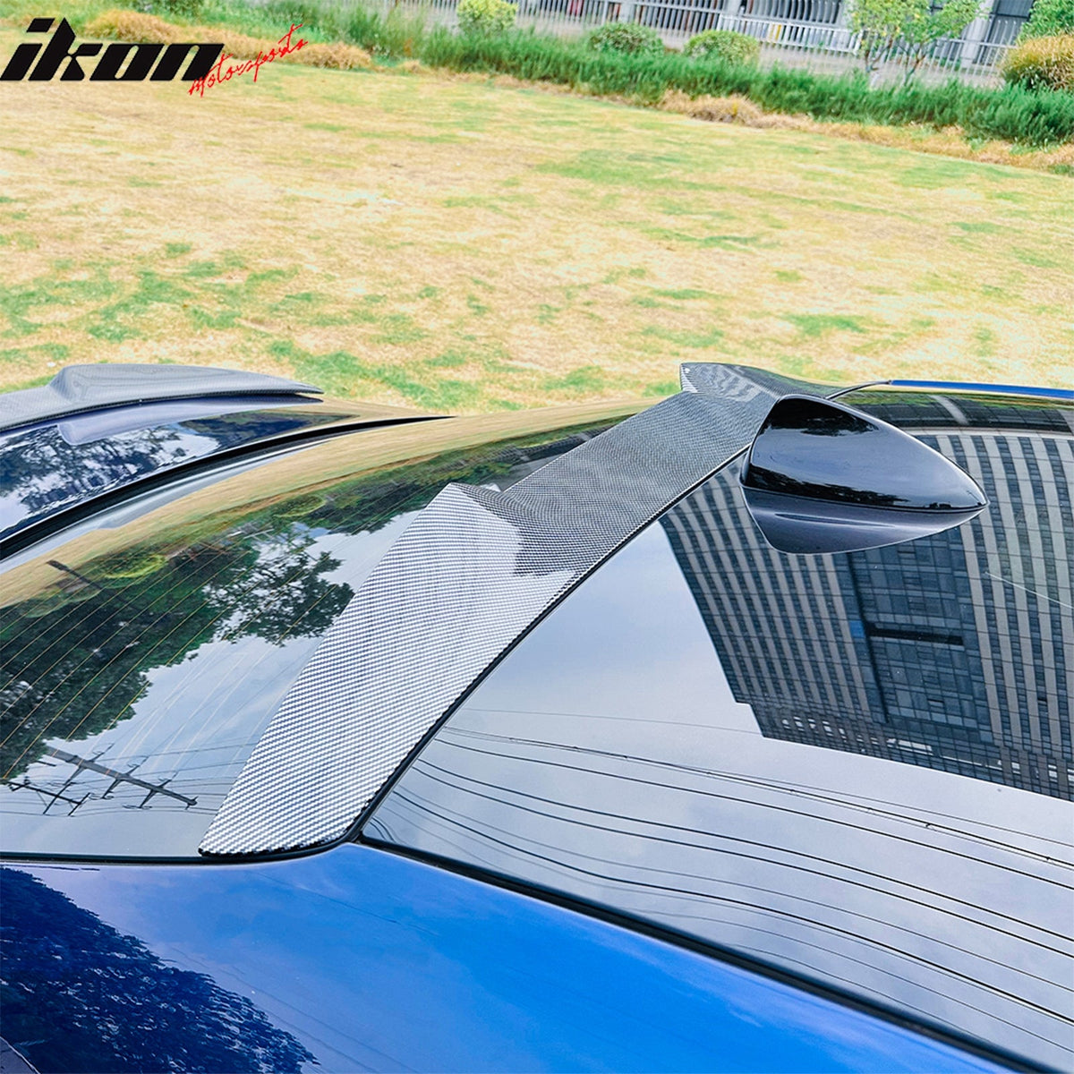 2017-2026 Alfa Romeo Giulia V Style Rear Roof Spoiler Carbon Fiber Print ABS