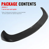 2017-2026 Alfa Romeo Stelvio Gloss Black IKON Style Rear Roof Spoiler Wing Lip ABS