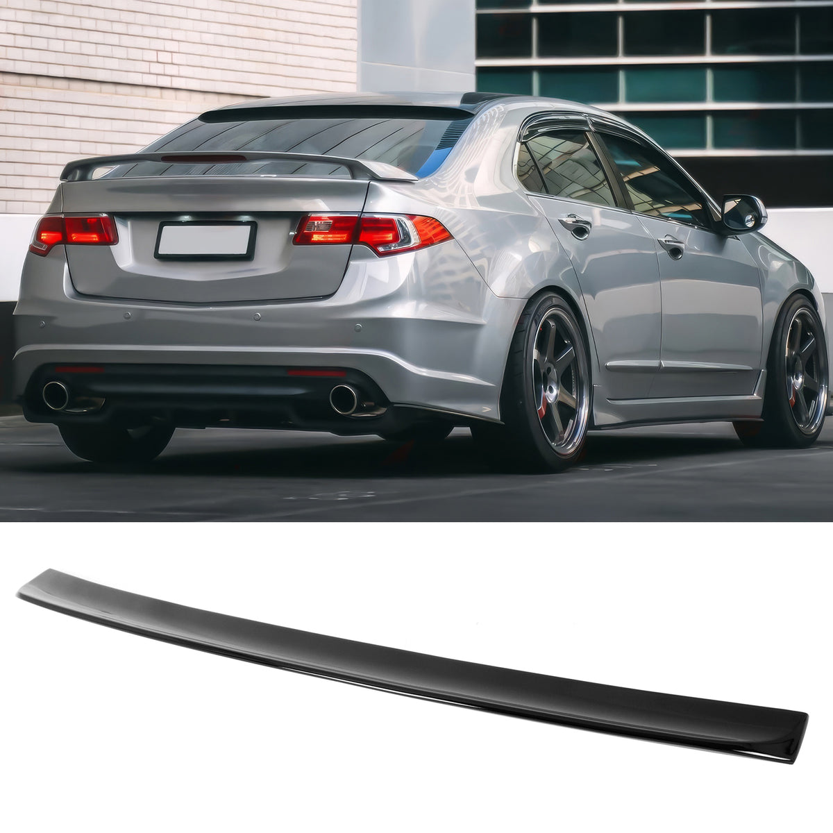 2009-2014 Acura TSX Rear Roof Spoiler Wing Lip Gloss Black ABS