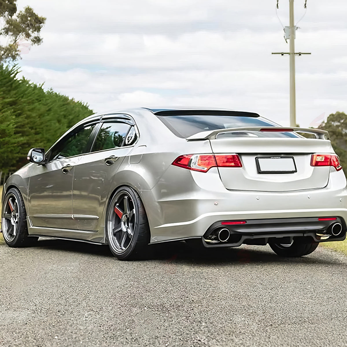 2009-2014 Acura TSX Rear Roof Spoiler Wing Lip Gloss Black ABS