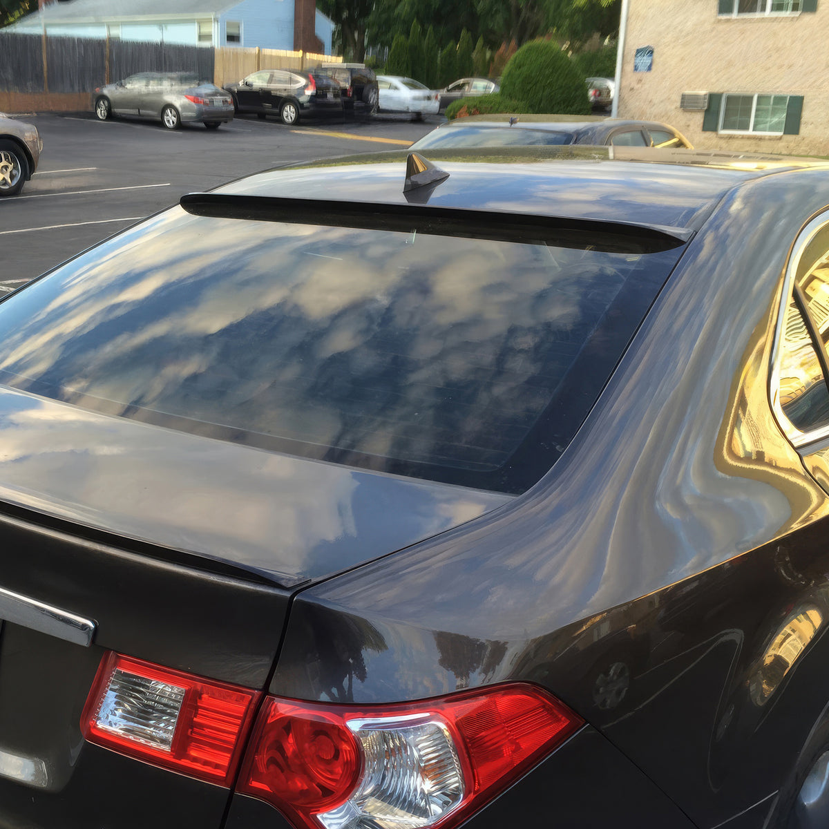 2009-2014 Acura TSX Rear Roof Spoiler Wing Lip Gloss Black ABS