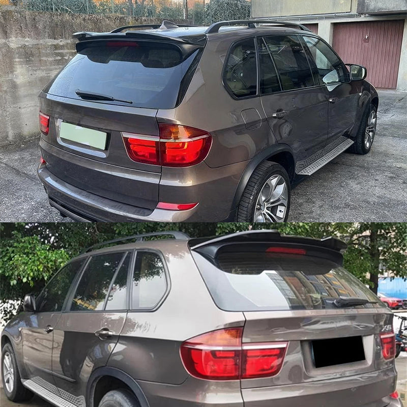 Rear Roof Spoiler Wing for BMW X5 E70 Facelift 2007-2013 Gloss Black ABS