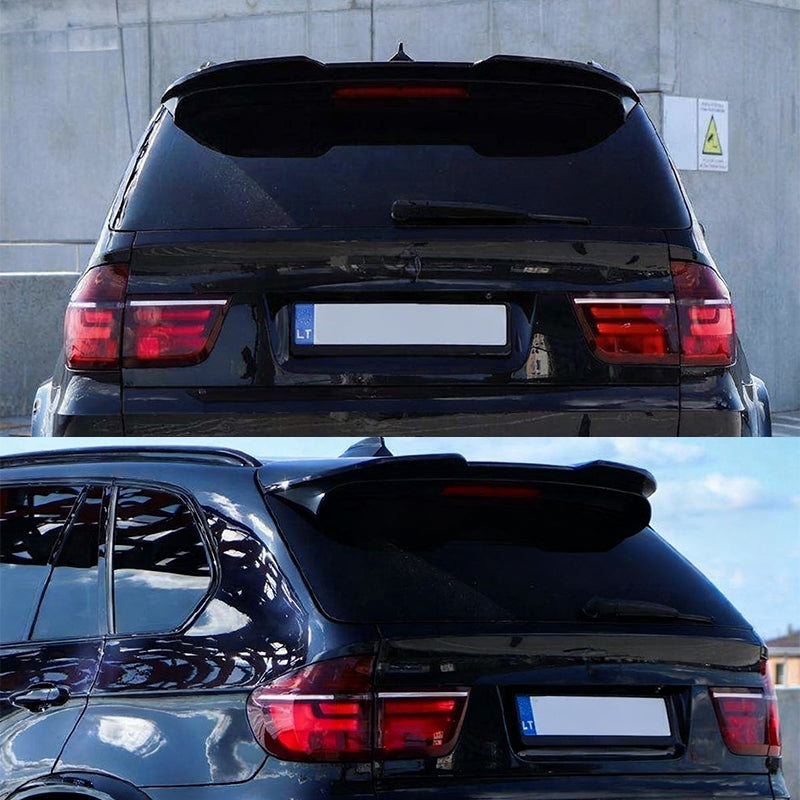 Rear Roof Spoiler Wing for BMW X5 E70 Facelift 2007-2013 Gloss Black ABS