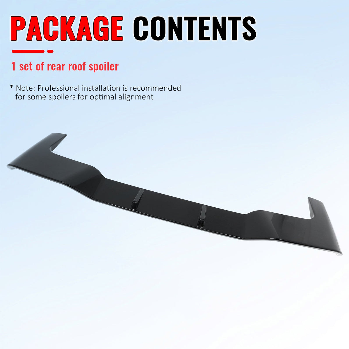 2019-2026 BMW G05 X5 IKON Style Gloss Black ABS Rear Window Roof Spoiler Wing