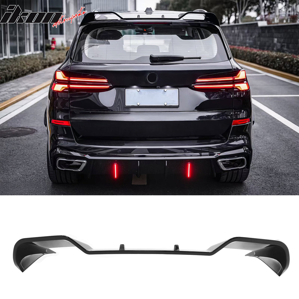 2019-2026 BMW G05 X5 IKON Style Gloss Black ABS Rear Window Roof Spoiler Wing