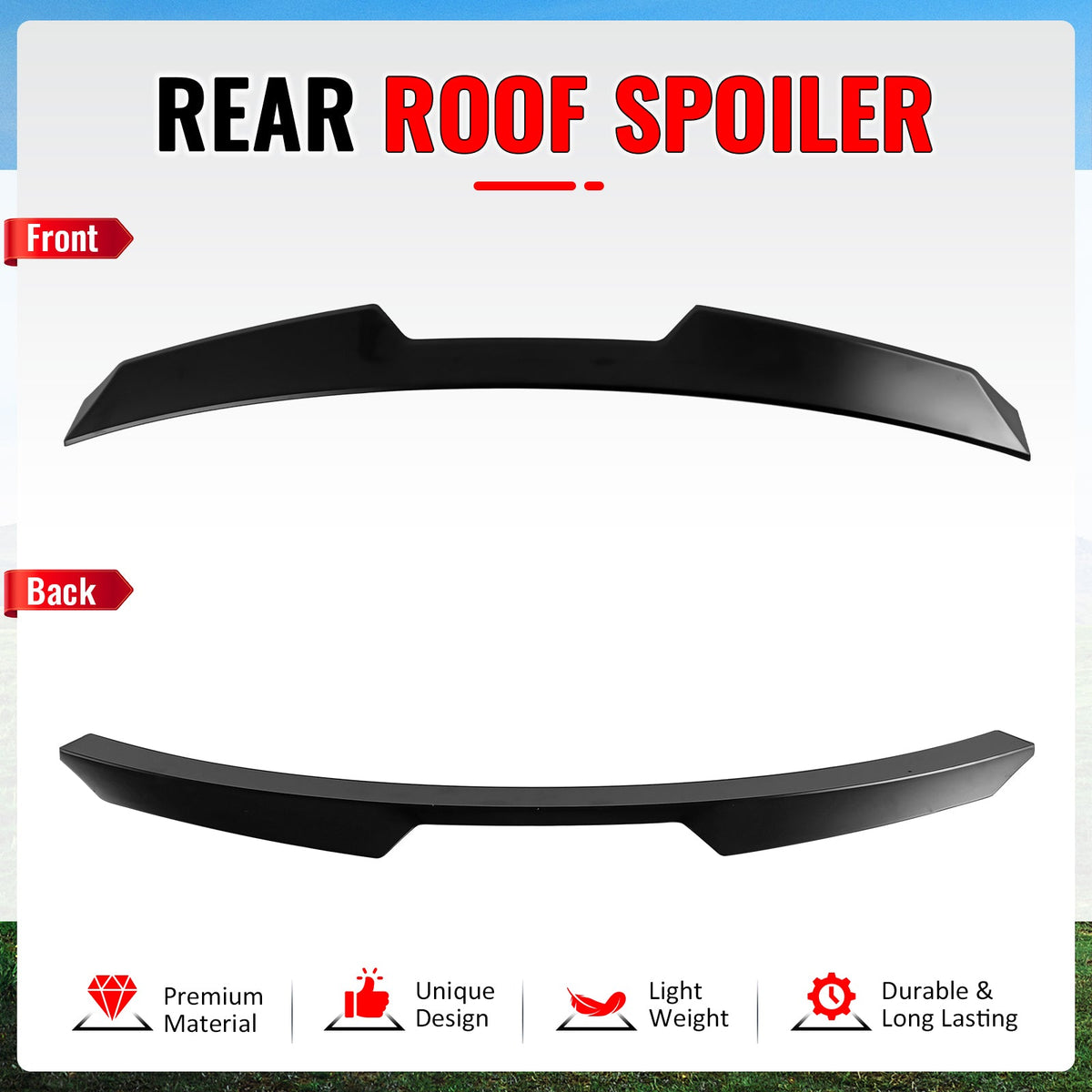 2022-2026 BMW G26 4-Series Gran Coupe & i4 V Style Roof Spoiler