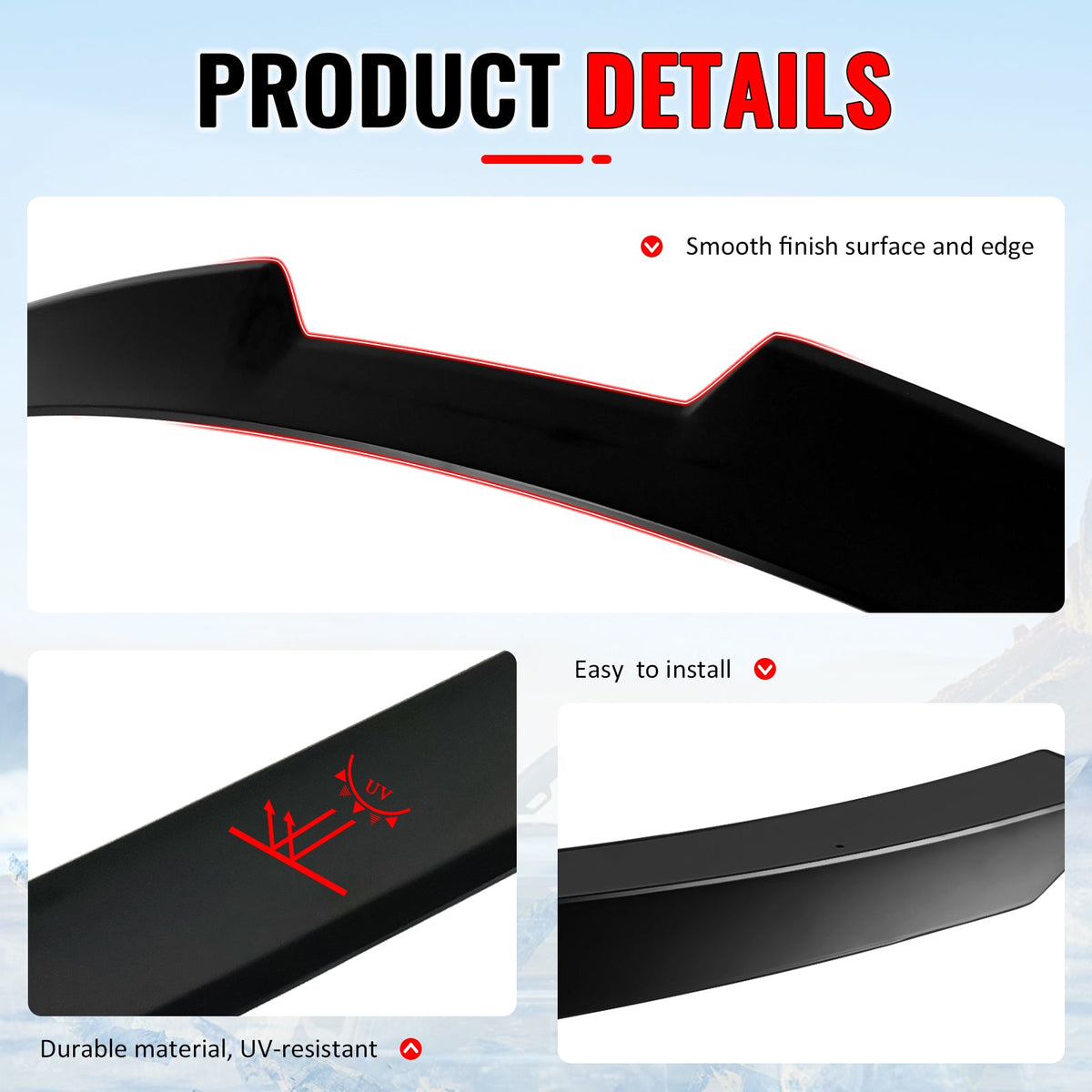 2022-2026 BMW G26 4-Series Gran Coupe & i4 V Style Roof Spoiler