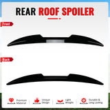 Rear Roof Window Spoiler Wing for Ford Focus ST 2013-2018 V Style Painted Gloss Black ABS Plastic