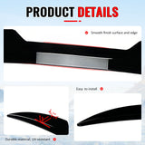 Rear Roof Window Spoiler Wing for Ford Focus ST 2013-2018 V Style Painted Gloss Black ABS Plastic