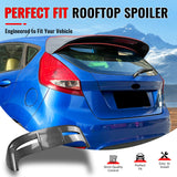 Rear Roof Window Spoiler Wing for Ford Fiesta Hatchback 2011-2019 ST Style Painted Carbon Fiber Print ABS Plastic