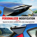 Rear Roof Window Spoiler Wing for Ford Fiesta Hatchback 2011-2019 ST Style Painted Gloss Black ABS Plastic