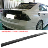 2006-2015 Honda Civic Sedan V Style Gloss Black ABS Rear Roof Spoiler