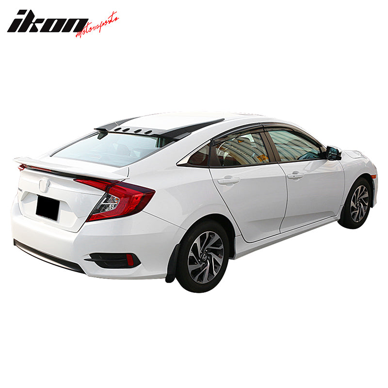 2016-2021 Honda Civic Sedan TR Style Roof Spoiler Wing ABS