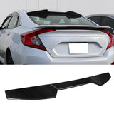 2016-2021 Honda Civic 10th Gen Sedan V Style Roof Spoiler Carbon Fiber