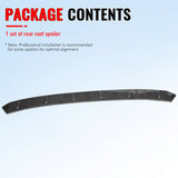 2022-2026 Honda Civic FL Type R Hatchback V Style Roof Spoiler Carbon Fiber Print ABS