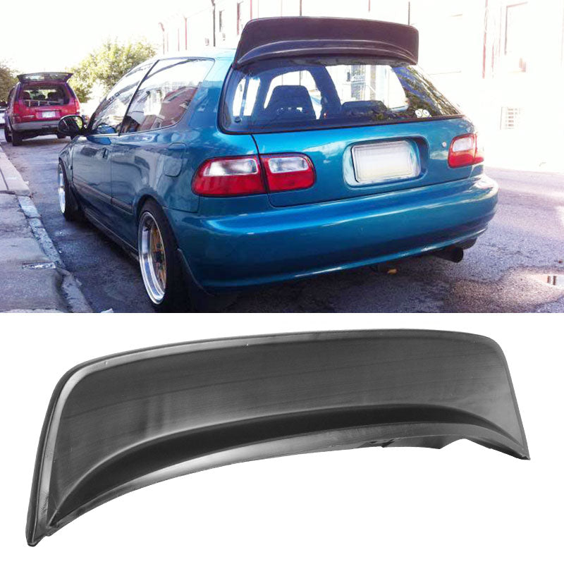 Roof Spoiler Wing for Honda Civic EG6 Hatchback 1992-1995 BYS Style ABS