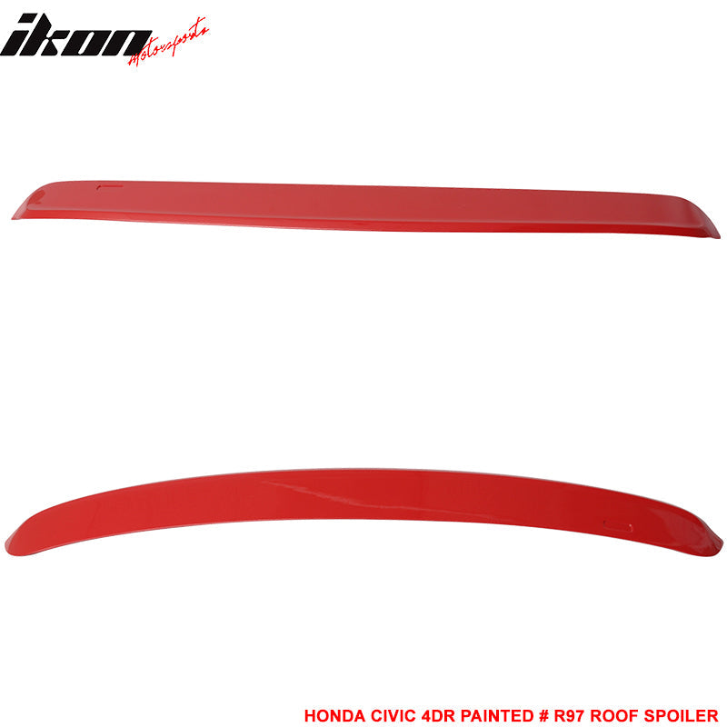 1996-2000 Honda Civic Sedan 4Dr Rear Window Roof Spoiler Wing ABS