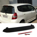 2006-2008 Honda Fit ABS Rear Roof Spoiler Lip Wing w/ LED Light