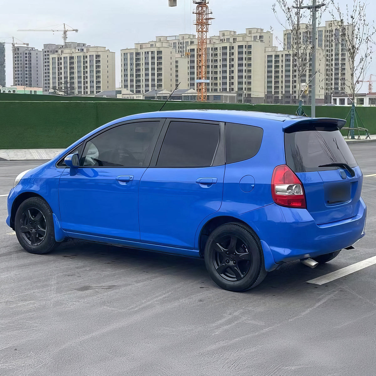 2006-2008 Honda Fit ABS Rear Roof Spoiler Lip Wing w/ LED Light
