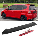 2006-2008 Honda Fit Gloss Black ABS Rear Roof Spoiler Lip Wing w/ LED