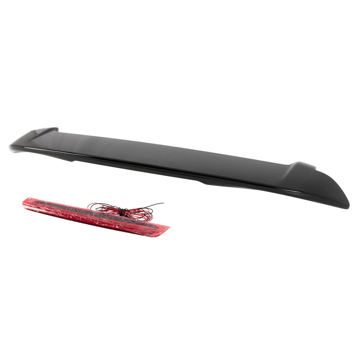 2006-2008 Honda Fit Gloss Black ABS Rear Roof Spoiler Lip Wing w/ LED