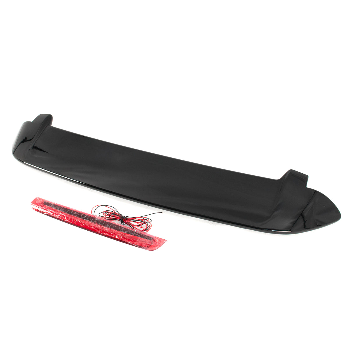 2006-2008 Honda Fit Gloss Black ABS Rear Roof Spoiler Lip Wing w/ LED
