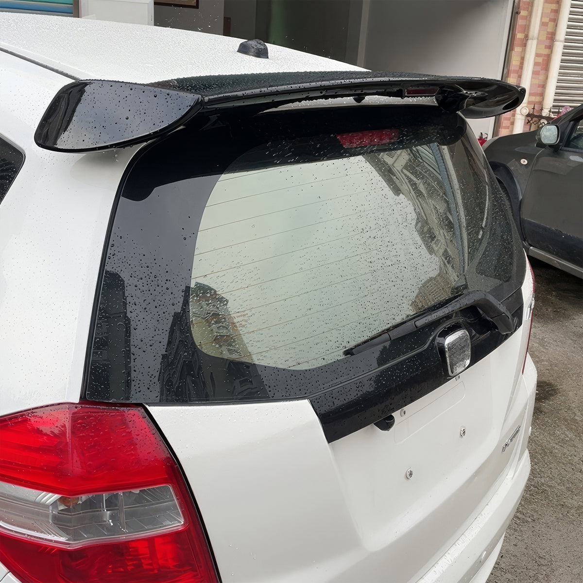 2009-2013 Honda Fit Mug Style Gloss Black Rear Roof Spoiler Wing ABS