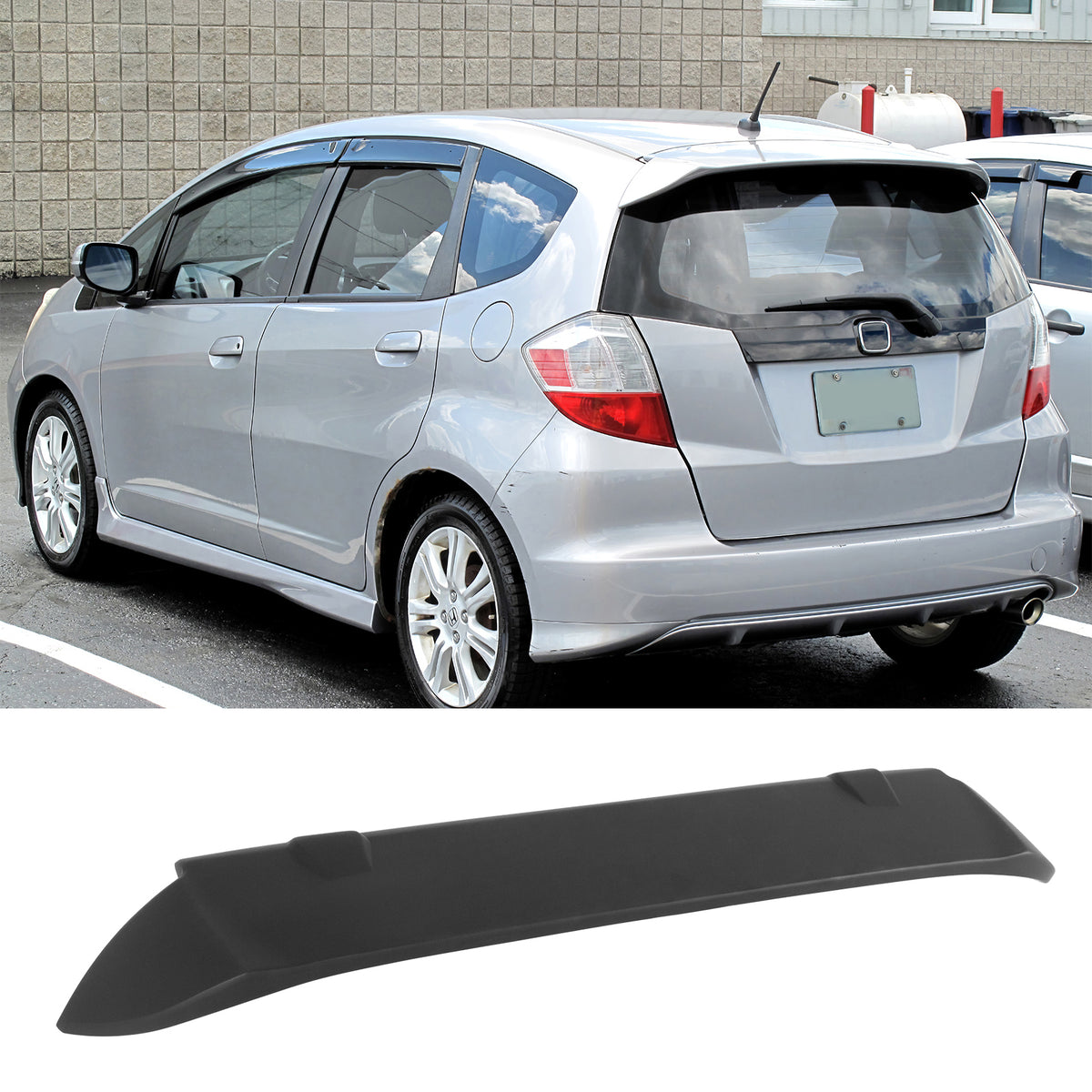 Rear Roof Spoiler for Honda Fit Sport 2009-2013 OE Style ABS