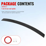 2012-2017 Hyundai Accent Sedan 4-Door Gloss Black Roof Spoiler ABS