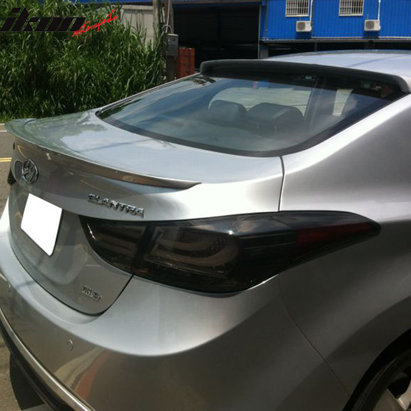 Rear Roof Spoiler Trunk Spoiler Fit For 11-14 Hyundai Elantra