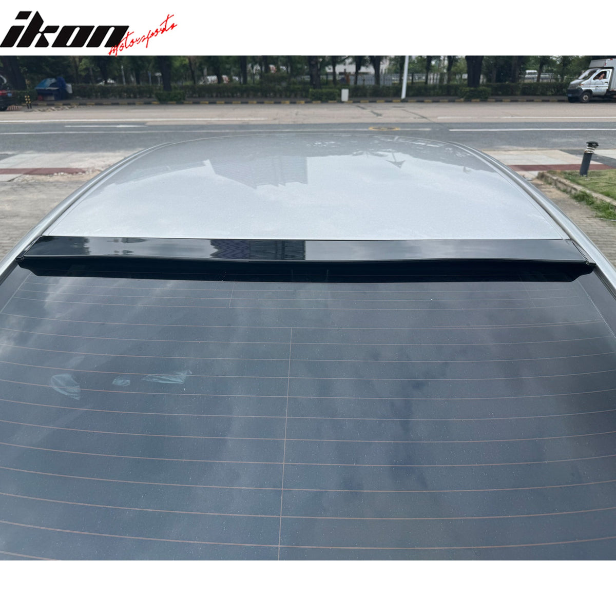 2006-2013 Lexus IS250/IS350 XE20 & 2008-2013 IS F Sedan 4-Door Rear Roof Top Window Spoiler Wing Added on OE Style Gloss Black ABS Plastic