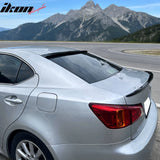 2006-2013 Lexus IS250/IS350 XE20 & 2008-2013 IS F Sedan 4-Door Rear Roof Top Window Spoiler Wing Added on OE Style Gloss Black ABS Plastic