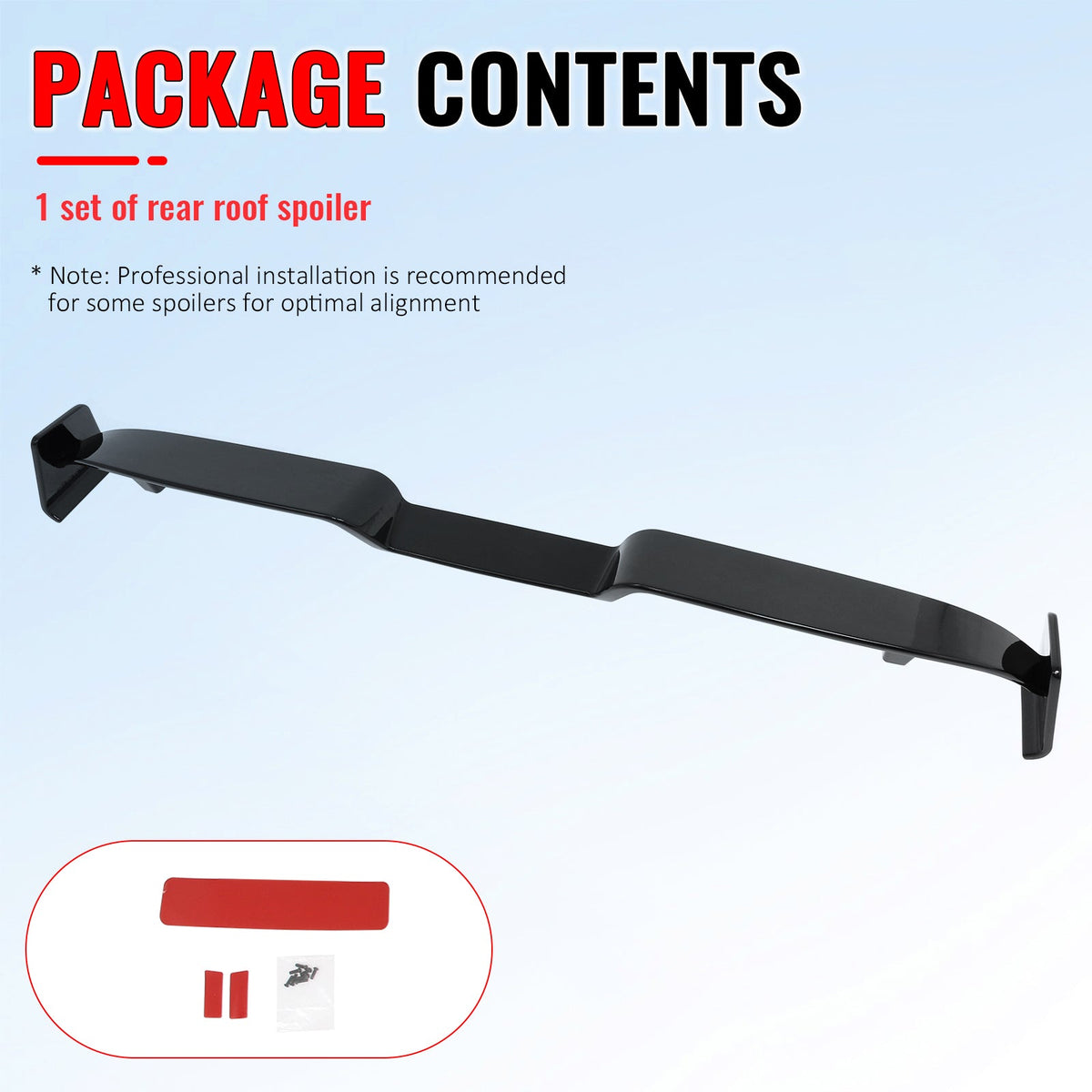 2020-2026 Land Rover Defender 90/110/13 IKON V2 Style Gloss Black ABS Rear Window Roof Spoiler Roofline Windshield Visor Wing