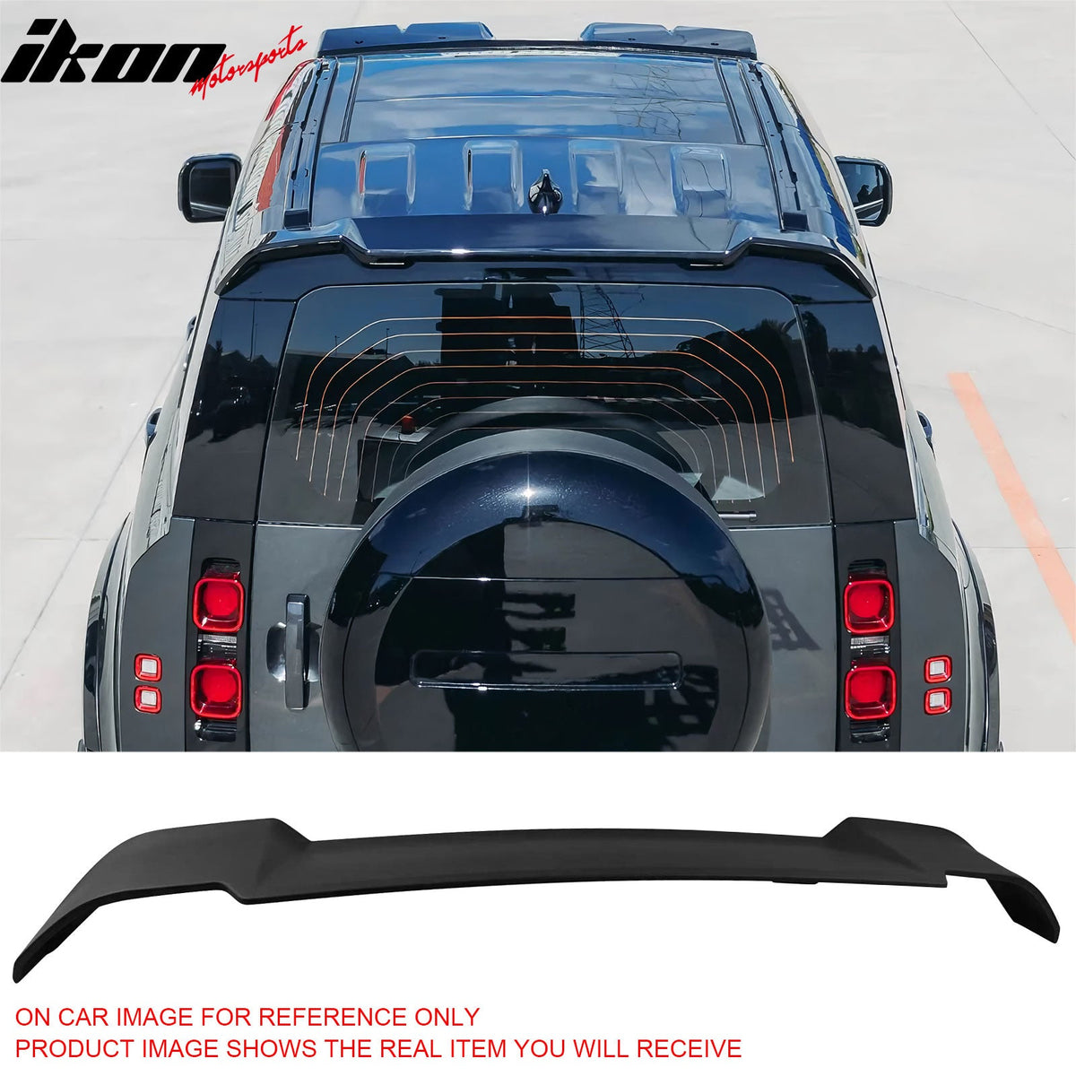 Roof Spoiler for Land Rover Defender 90 110 130 2020-2026 V Style Matte Black ABS