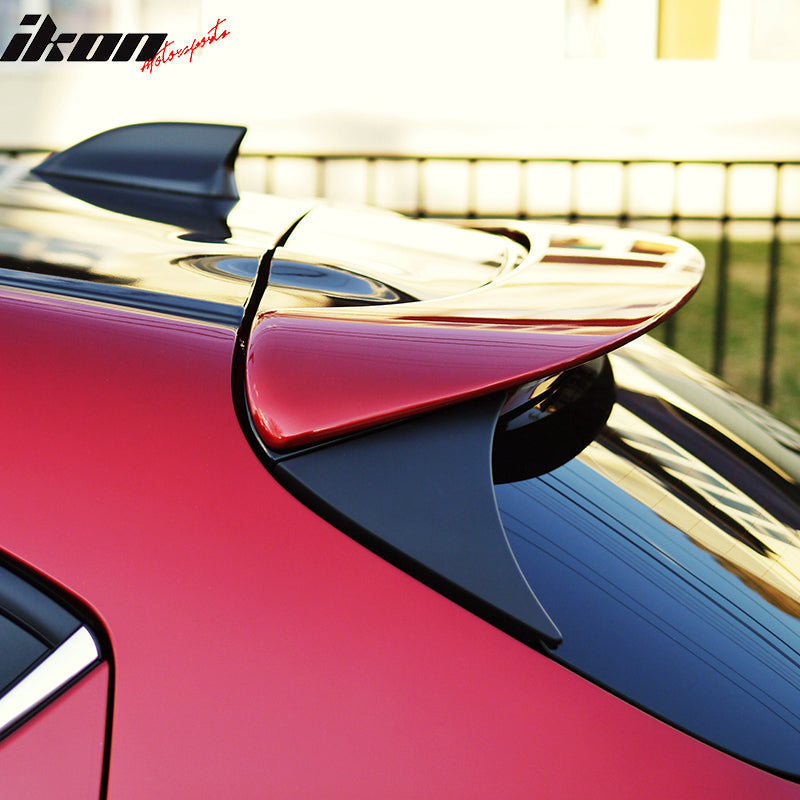 2014-2017 Mazda 3 Hatchback OE Style Unpainted Rear Roof Spoiler ABS