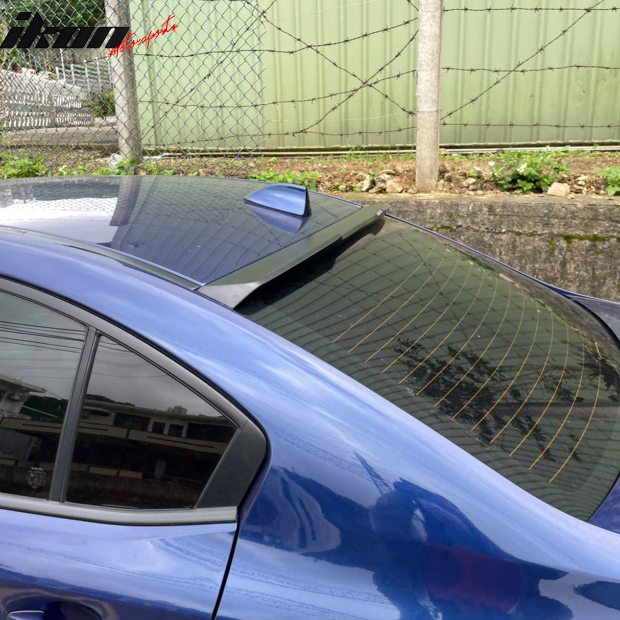 2015-2021 Subaru WRX X Style Unpainted Black Rear Roof Spoiler ABS