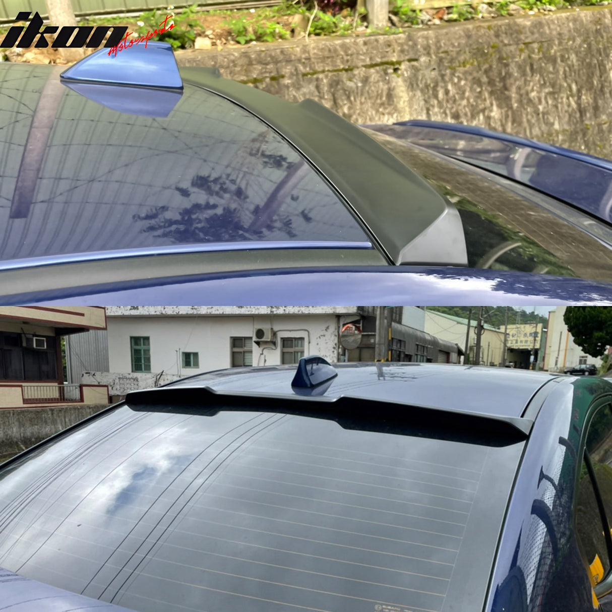 2015-2021 Subaru WRX X Style Unpainted Black Rear Roof Spoiler ABS