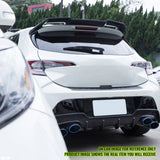 2019-2025 Toyota GR Corolla Sport J Style Unpainted Gray Roof Spoiler
