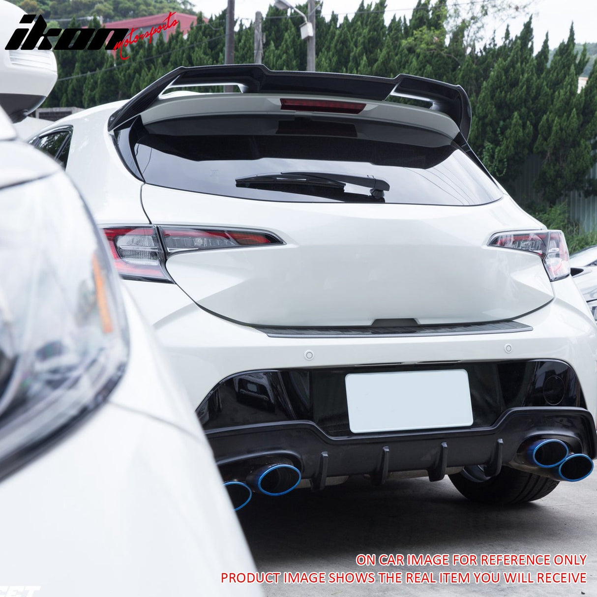 2019-2025 Toyota GR Corolla Sport J Style Unpainted Gray Roof Spoiler
