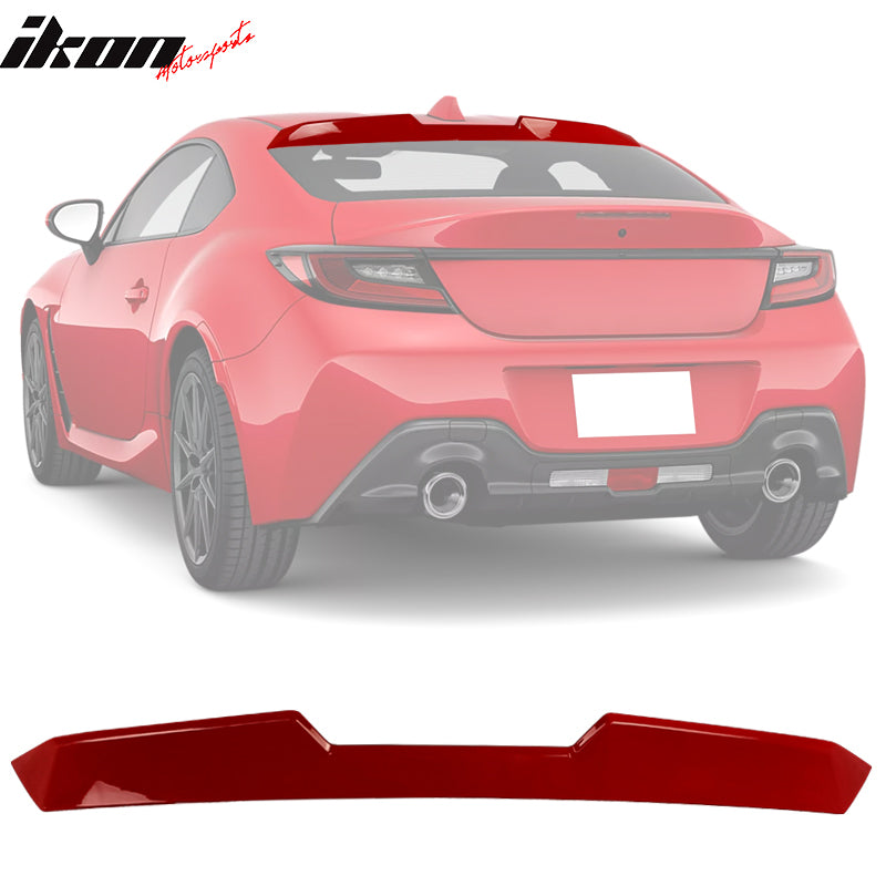 2022-2025 Subaru BRZ GR86 #DCK Red V Roof + TRD Trunk Spoiler ABS