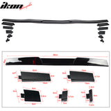 Universal Fitment Gloss Black Adjustable Rear Top Roof Spoiler Lip ABS