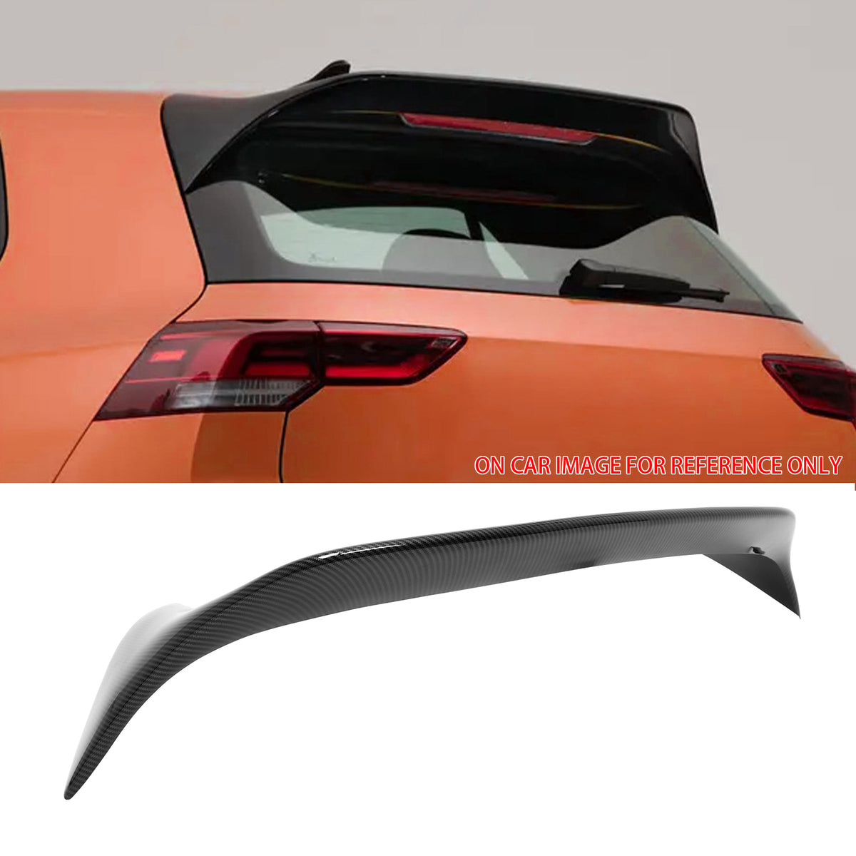 Rear Roof Spoiler Wing for VW MK8 Golf GTI 2022-2026 ES Style ABS