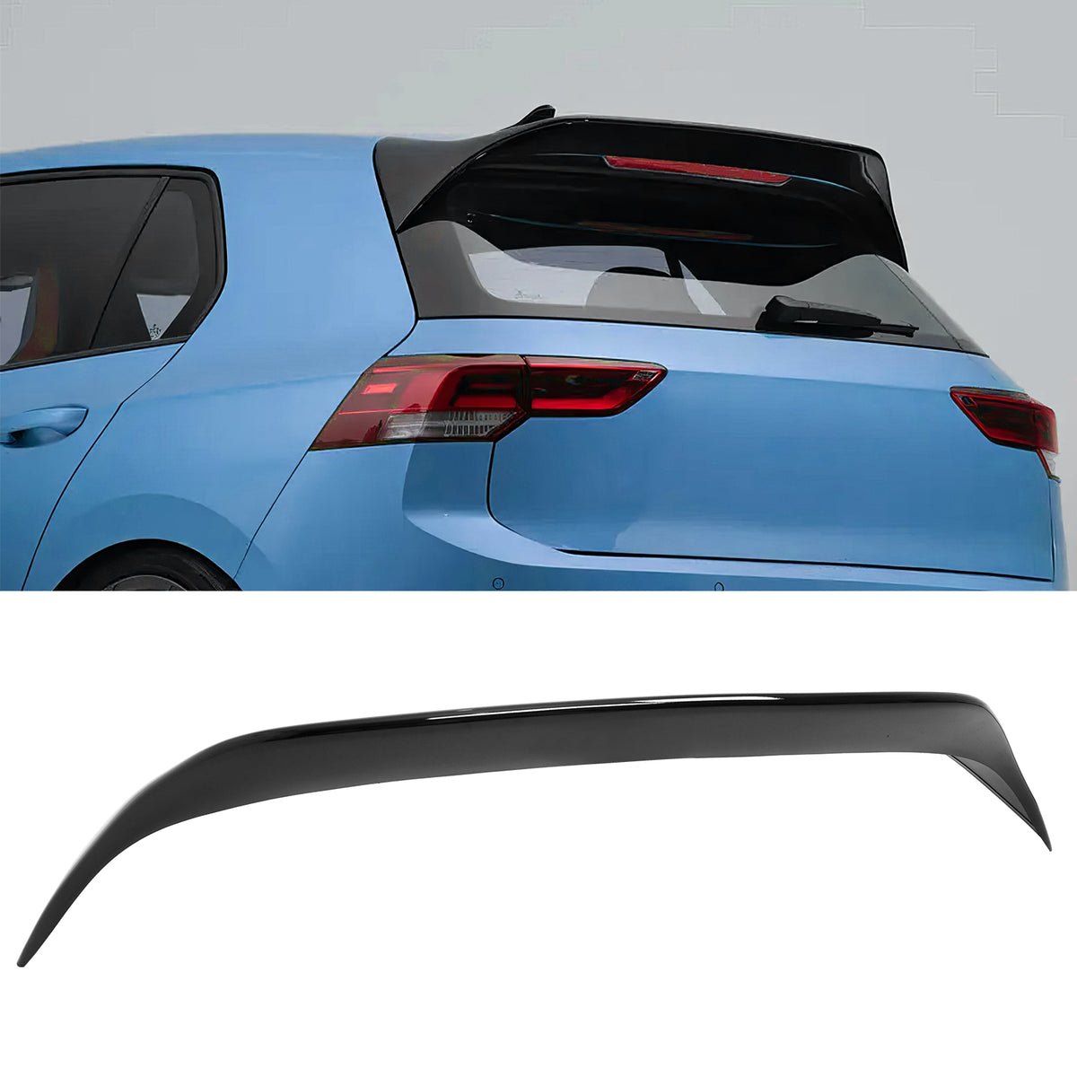 Rear Roof Spoiler Wing for VW MK8 Golf GTI 2022-2026 ES Style ABS