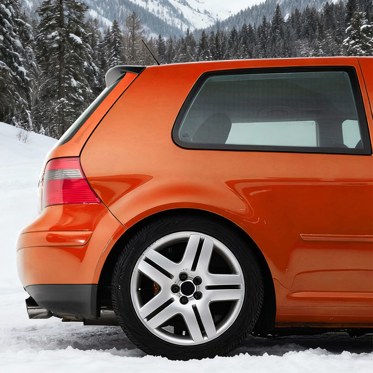 Rear Roof Spoiler Lip Wing for VW MK4 Golf 1999-2006 ES Style ABS
